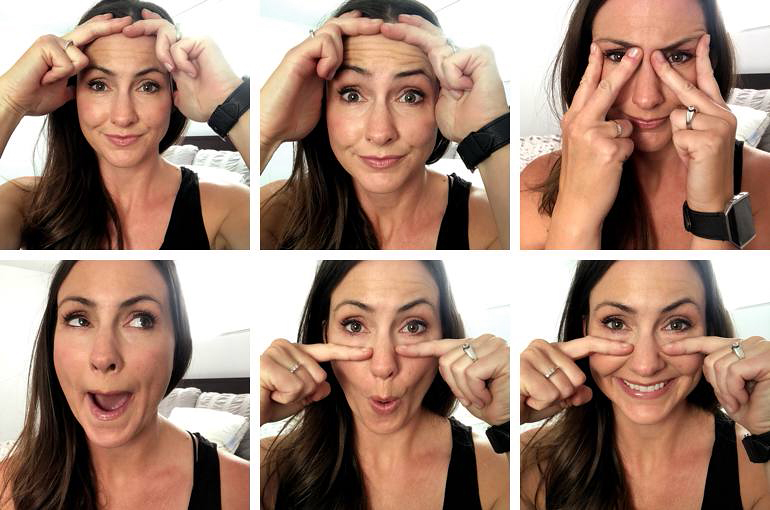 Facial yoga practice